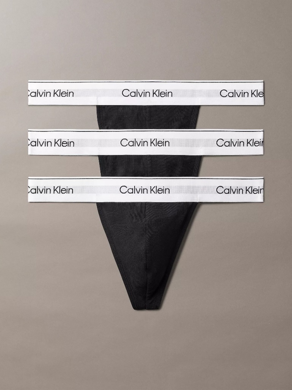 Calvin Klein men's modern cotton stretch thongs - 3 pack